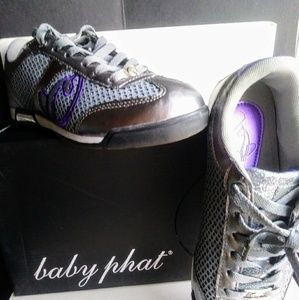 Baby Phat Sneakers (Gray and Purple)